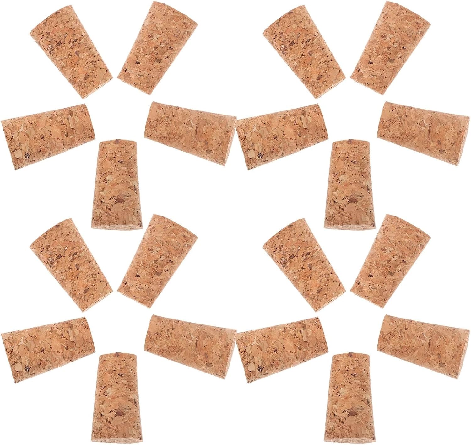 Natural Wood Wine Corks 100Pcs Tapered Bottle Cork Stoppers Airtight DIY Decoration Glass Plugs Replacement Beverage Sealer