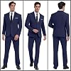 Traje formal de lino para hombre, esmoquin de 2 piezas, ajuste slim, para boda en la playa 8