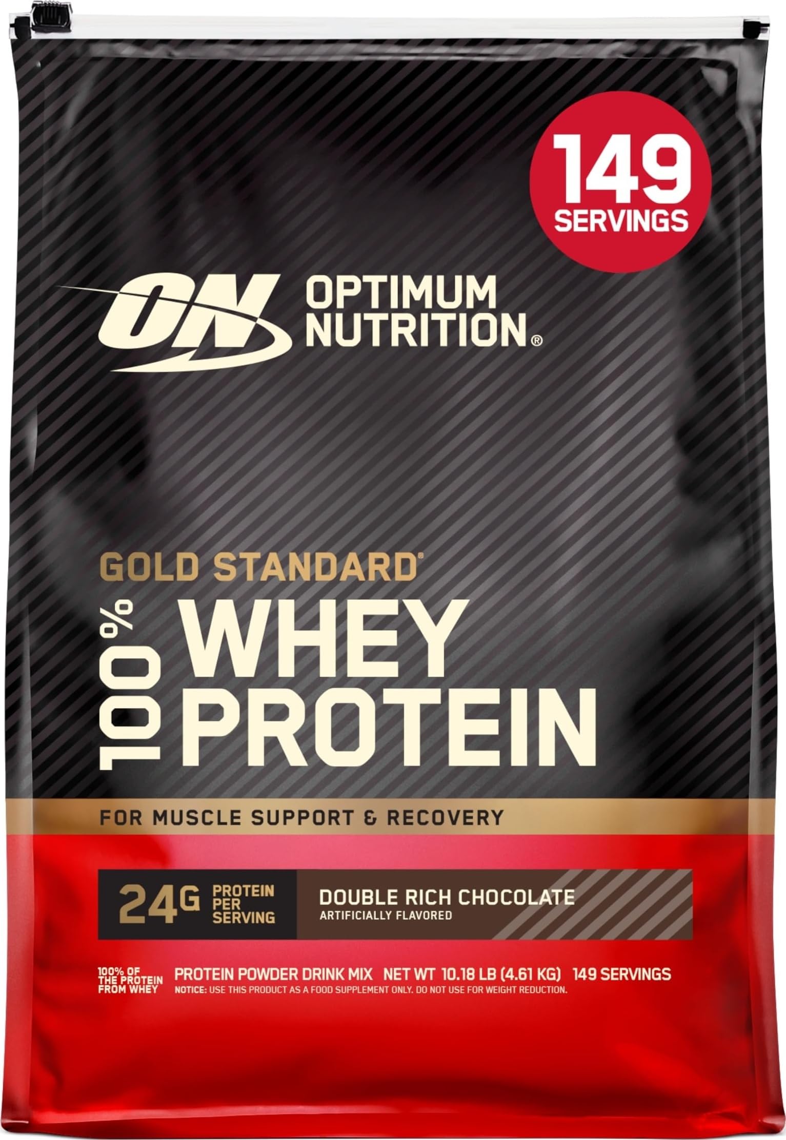 Optimum Nutrition Gold Standard 100% Whey 4.53Kg Double Rich Chocolate