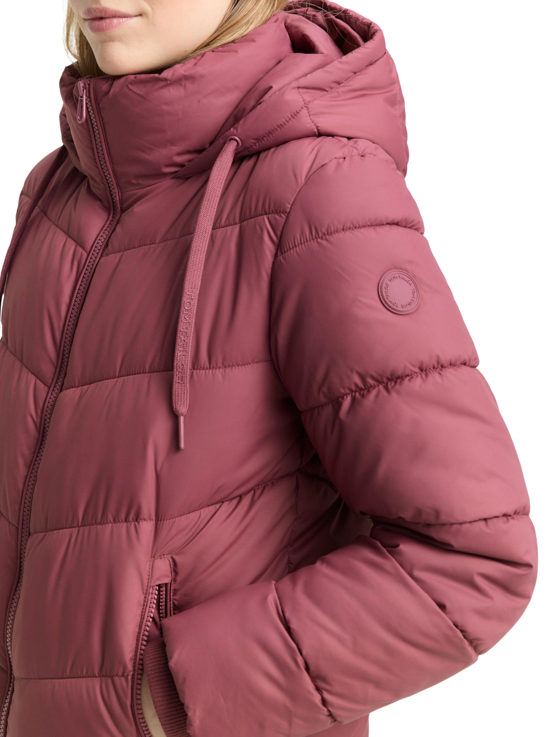 Tom Tailor Damen Puffer-Jacke mit Kapuze