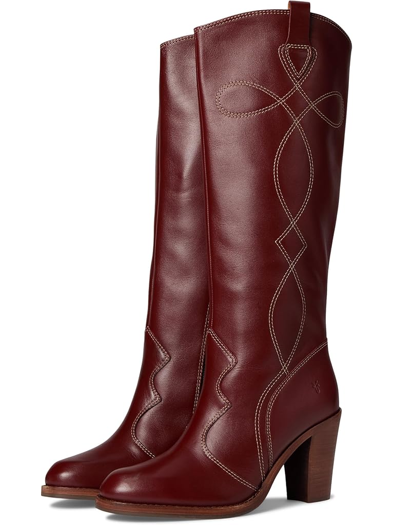 Red Frye Corinne Tall Deco Stitch