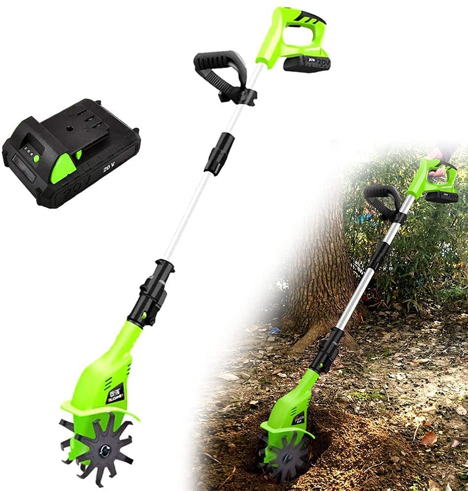 Zappa elettrica Portatile Portatile al Litio Rototiller Piccolo attrezzo agricolo for allentare Il microtimone in Stile Domestico