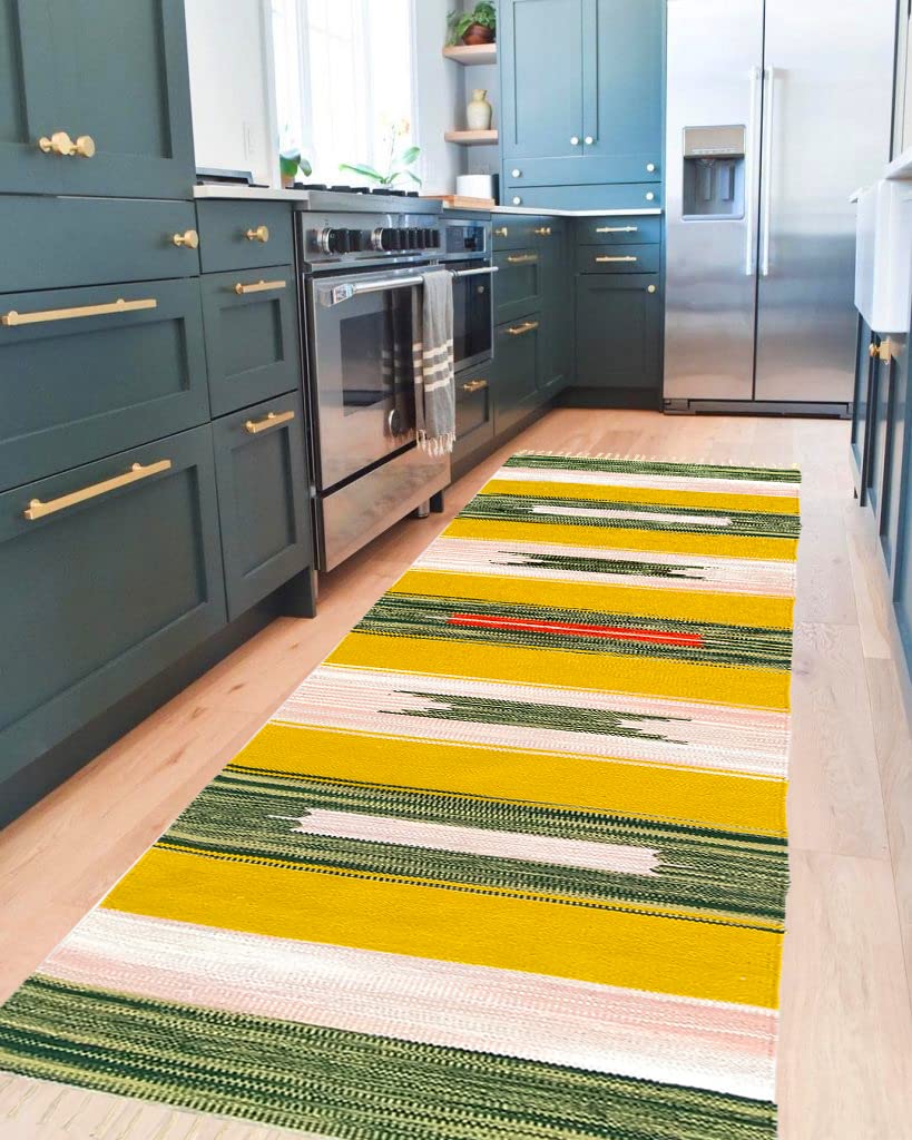 H2H Geometric Runner Rug (Multicolour, Cotton, 60x180cm) Amazon.in