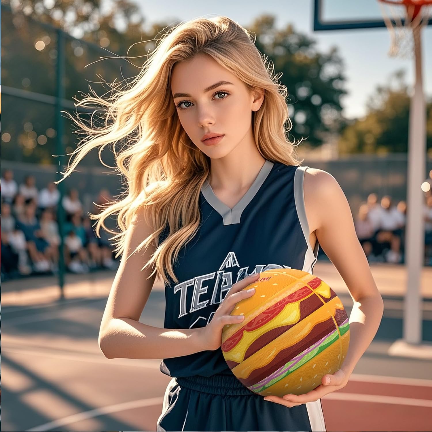 Kuangmi Food Theme Basketball, Official Size 7(29.5"), Novelty & Funny Streetball, for Indoor and Outdoor