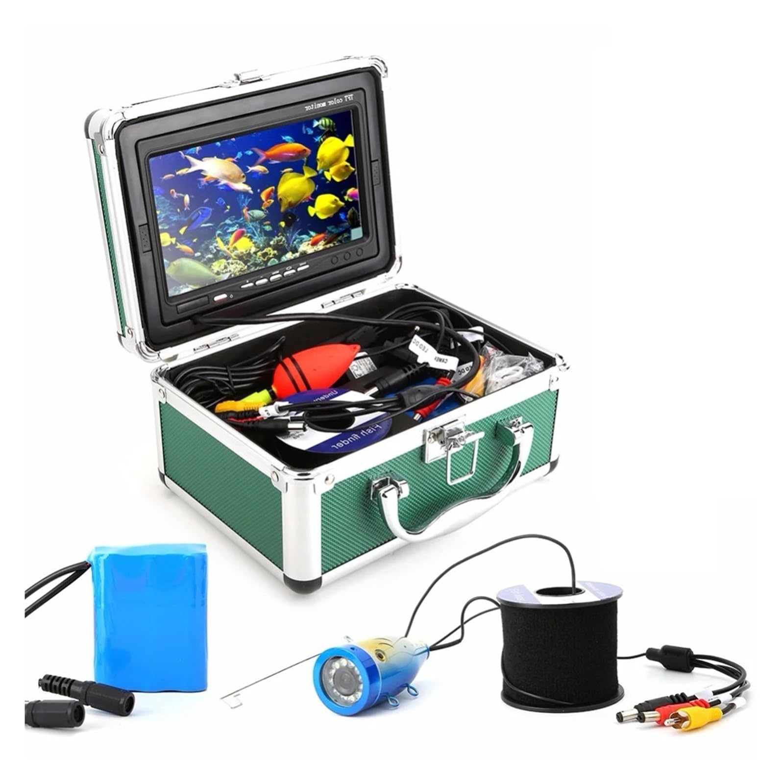 Ecoscandaglio portatile for pesci, telecamera subacquea for pesca LCD da 7 pollici, con visione notturna,Alta definizione