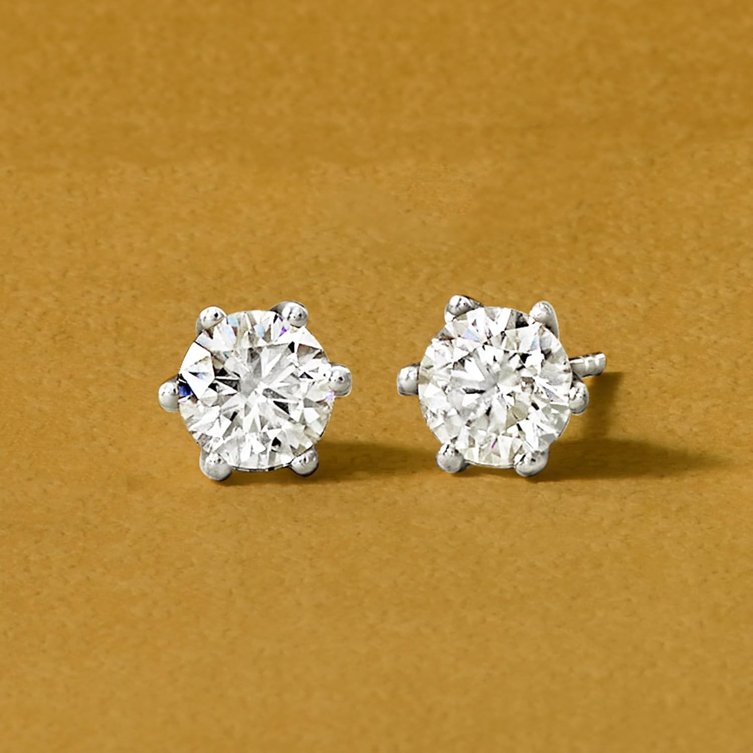 Ross-Simons 2.00 ct. t.w. Moissanite Stud Earrings in Sterling Silver