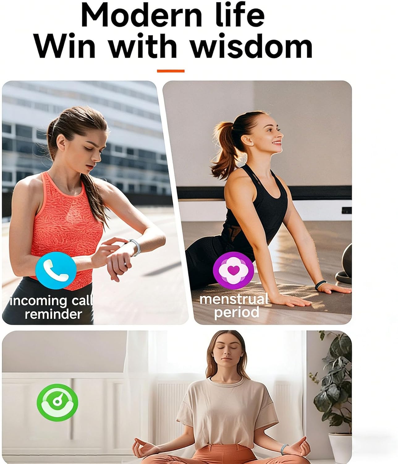 長持ちするスマートブレスレット 15 30 日間のバッテリー 急速充電 2H IP68 フィットネストラッカーでアクティビティが可能