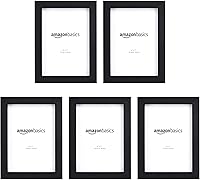 Vista 8 de Yaxa Basics Marco rectangular para fotos, 6 x 4 pulgadas, paquete de 5, color negro