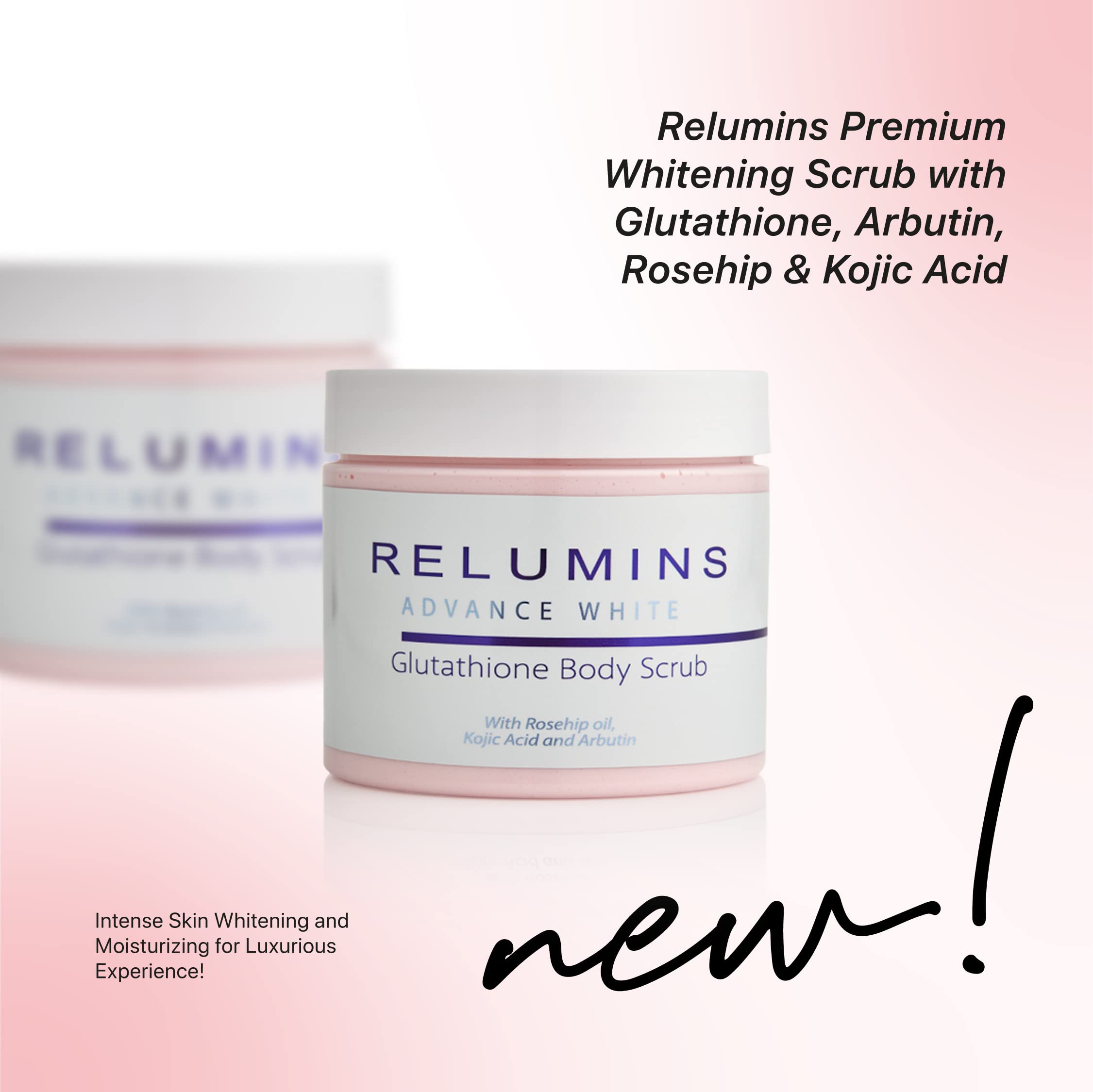 premium whitening scrub with glutathione arbutin rosehip & kojic acid Beyond Perfection Glutathione, Arbutin, India Polish, Brighten, and Prep: Exfoliate