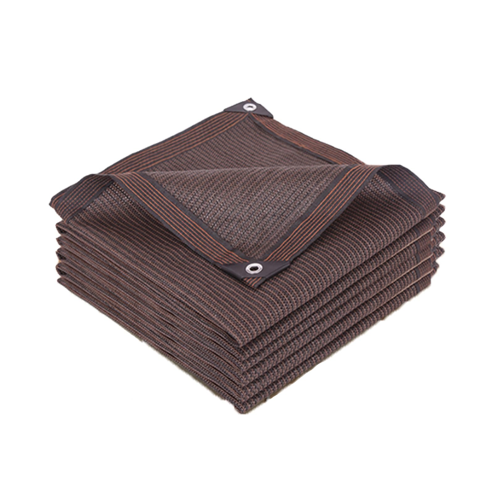 Generic Garden Shade Cloth Cover 90% Shading Sun Shade Net 3.3X16.4FT 9.9X23FT 13X49.2FT 26X26FT Privacy Mesh Tarp for Plants Greenhouse Outdoor Pergola Lawn(Size:1x2m/3.3x6.6ft), Brown