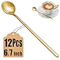 NEWDRIP Gold Long Handle Coffee Spoons