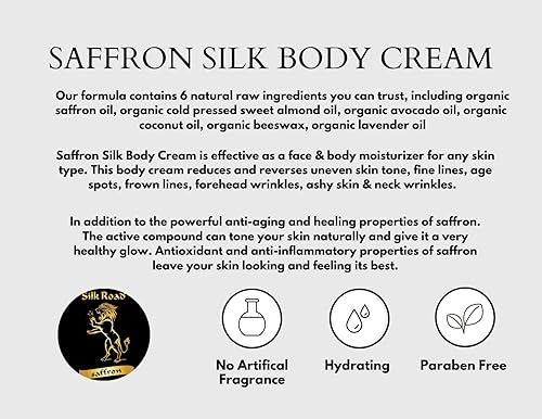 Miniatura 5 de CREMA CORPORAL DE SEDA DE AZAFRÁN (60 gramos2 oz)