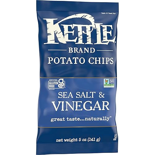 Vista 153 de Kettle Brand Papas fritas, papas fritas con ajo y parmesano, 7.5 onzas (paquete de 12)