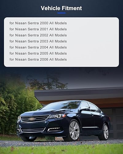 Miniatura 7 de ECCPP Buje de rueda y conjunto de rodamiento trasero 512303 para 2000 2001 2002 2003 2004 2005 2006 -Datsun Sentra Reemplazo para 4 lengüetas de