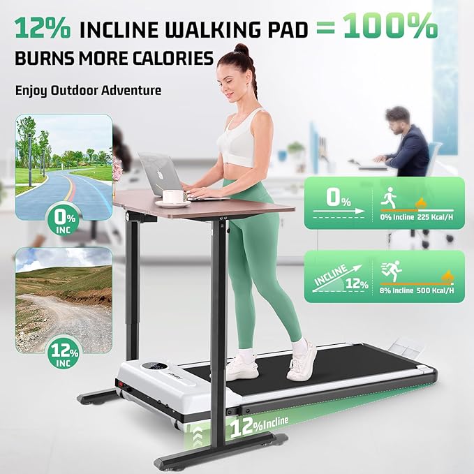 Caminadora Plegable FUNMILY con Inclinación y Barra, 4 mph, 290 lb miniatura 2