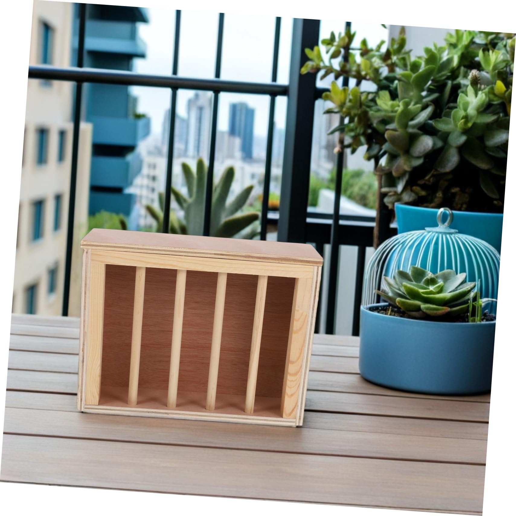 ORFOFE Râtelier à Foin Bois pour Lapins et Cobayes Distributeur Mural de Foin pour Cages de Petits Animaux Mangeoire Anti-gaspillage