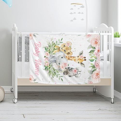 Miniatura 4 de Eyesoul Mantas personalizadas para bebé con nombre, regalos personalizados para bebé, mantas rosadas para niña, regalos personalizados para bebé,
