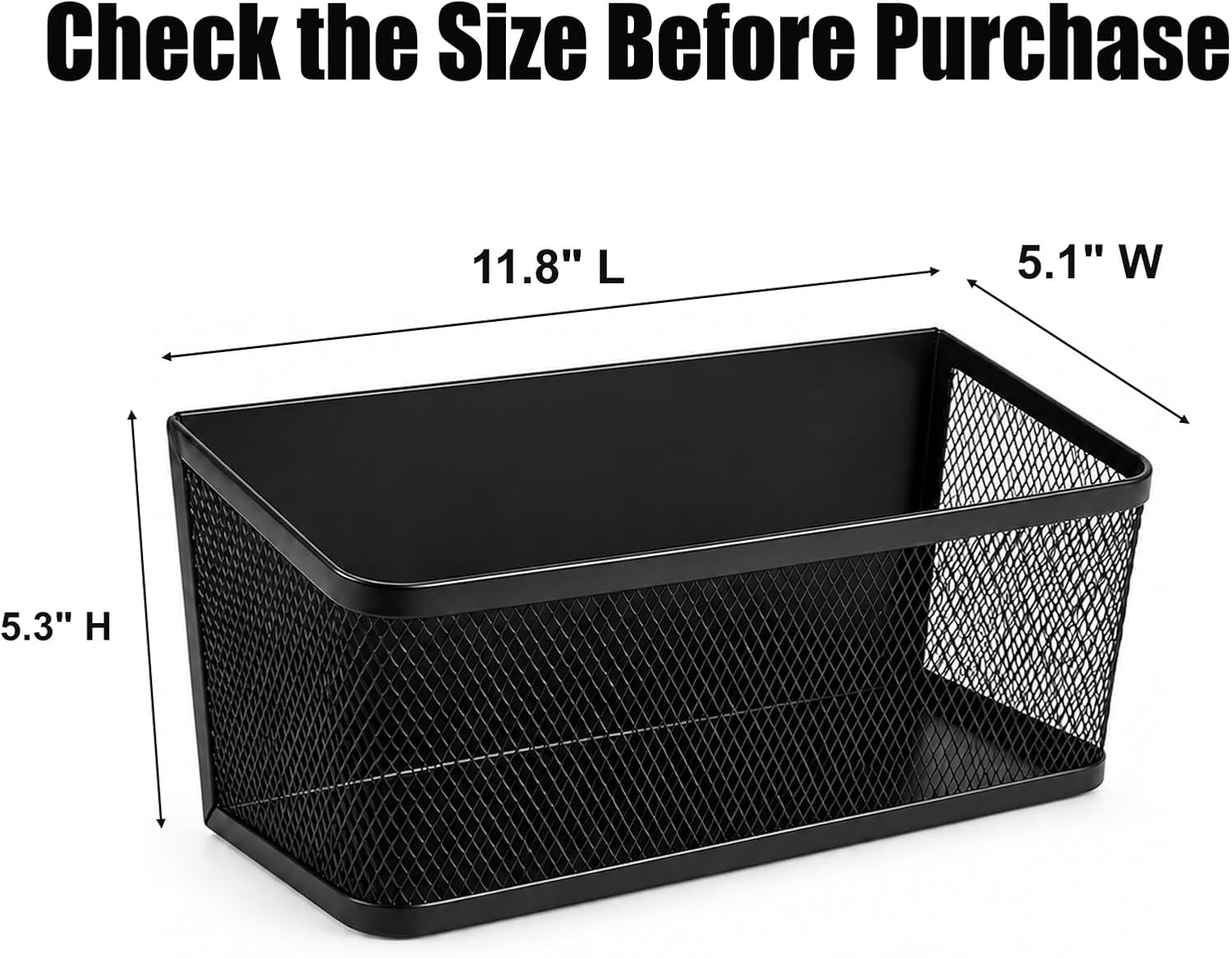 2 Pack Magnetic Shelves for Washer and Dryer, Black Metal Baskets