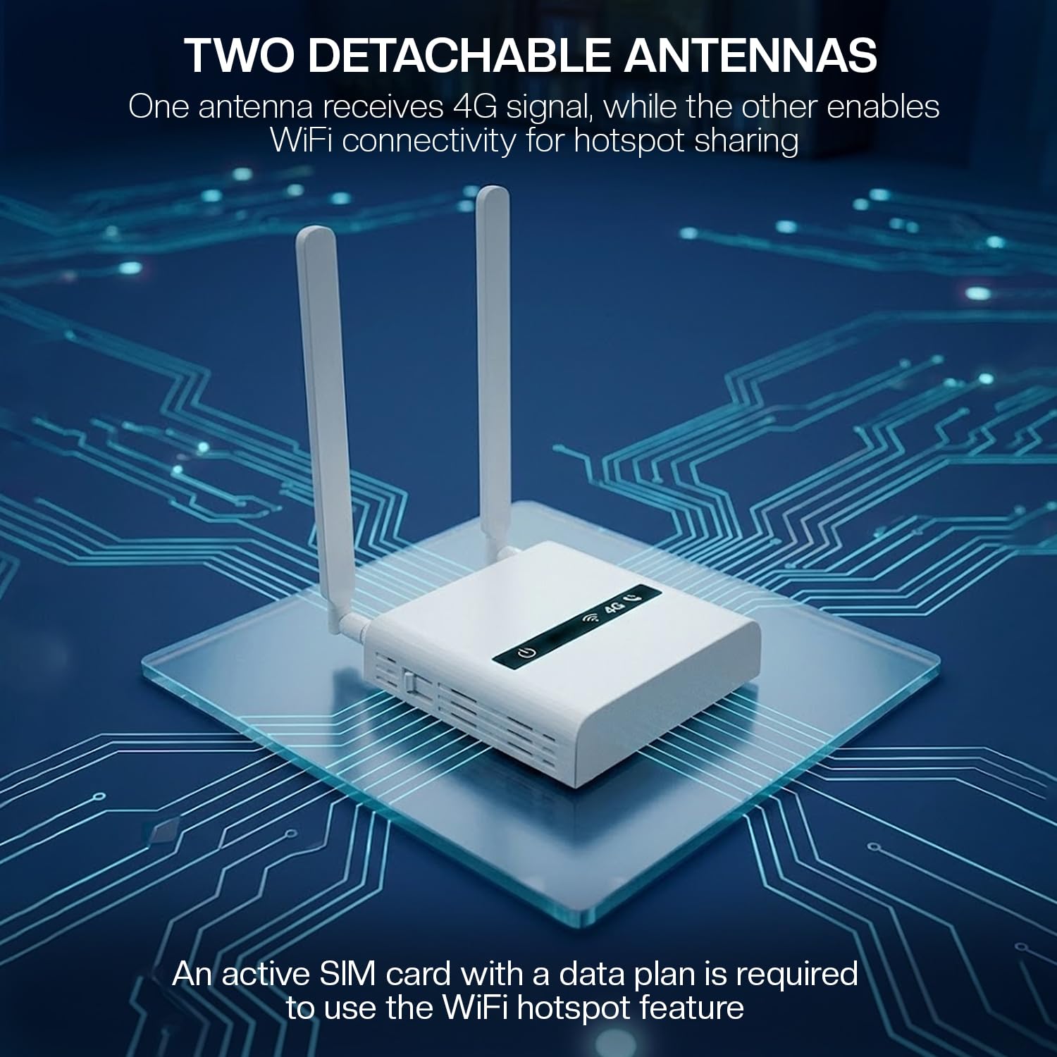 Geemarc CL2000 Connecteur Téléphone Fixe Réseau Mobile 4G Point d'Accès WiFi
