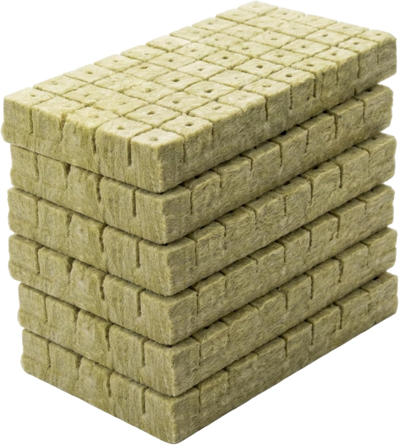 300Pcs Rockwool Cubes, 1x1x1 Inch Hydroponic Pods for Seed Starting, Plant Propagation, and Cloning, Grow Sponges for Hydroponics System