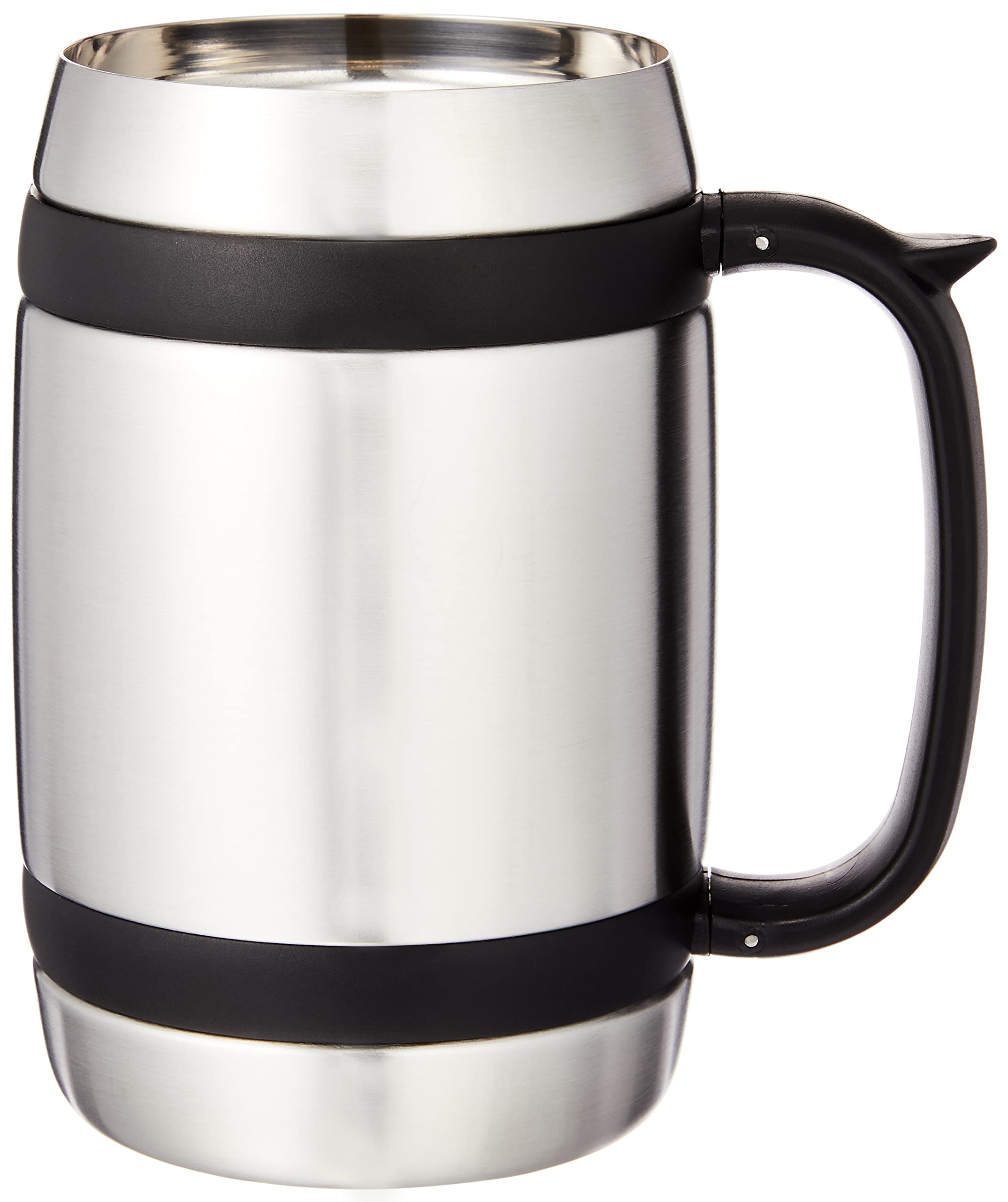 Captain Stag UE-3231 Double Stainless Steel Beer Stein 600 (Barrel Shape)