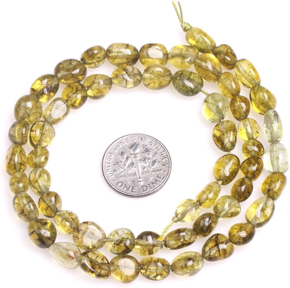 Sweet & Happy Girl's Store 6X8mm Freeform Potato Shape Dyed Smoky Quartz Beads Strand 15 Inch Jewellery Making Beads - Image 5