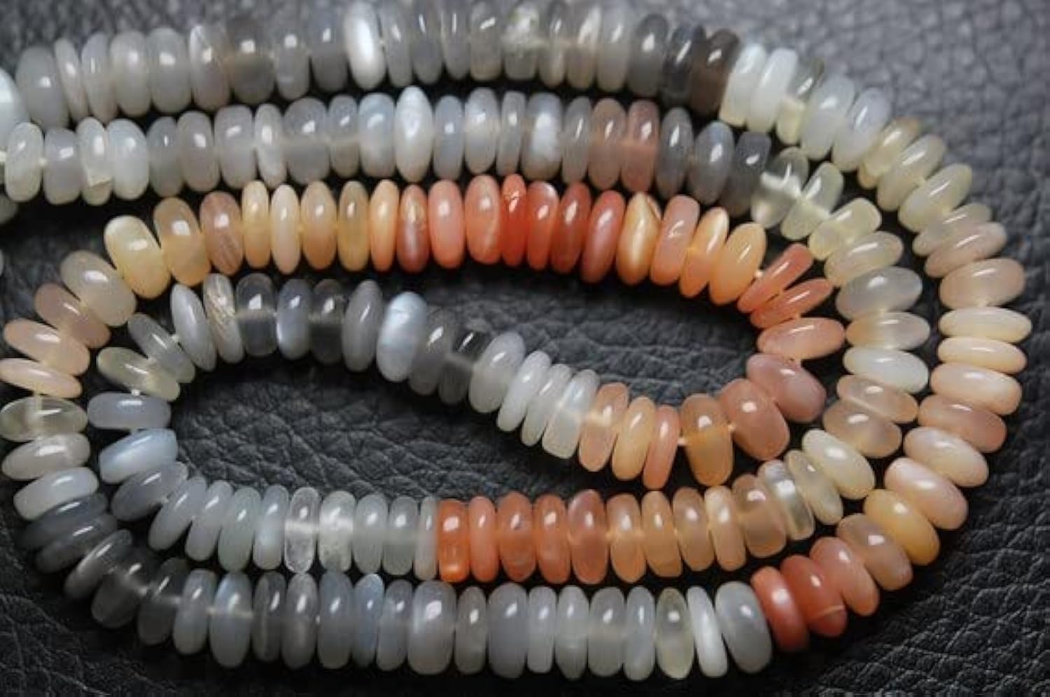 Multi Moonstone perles naturelles pour créer vos bijoux bohème chic
