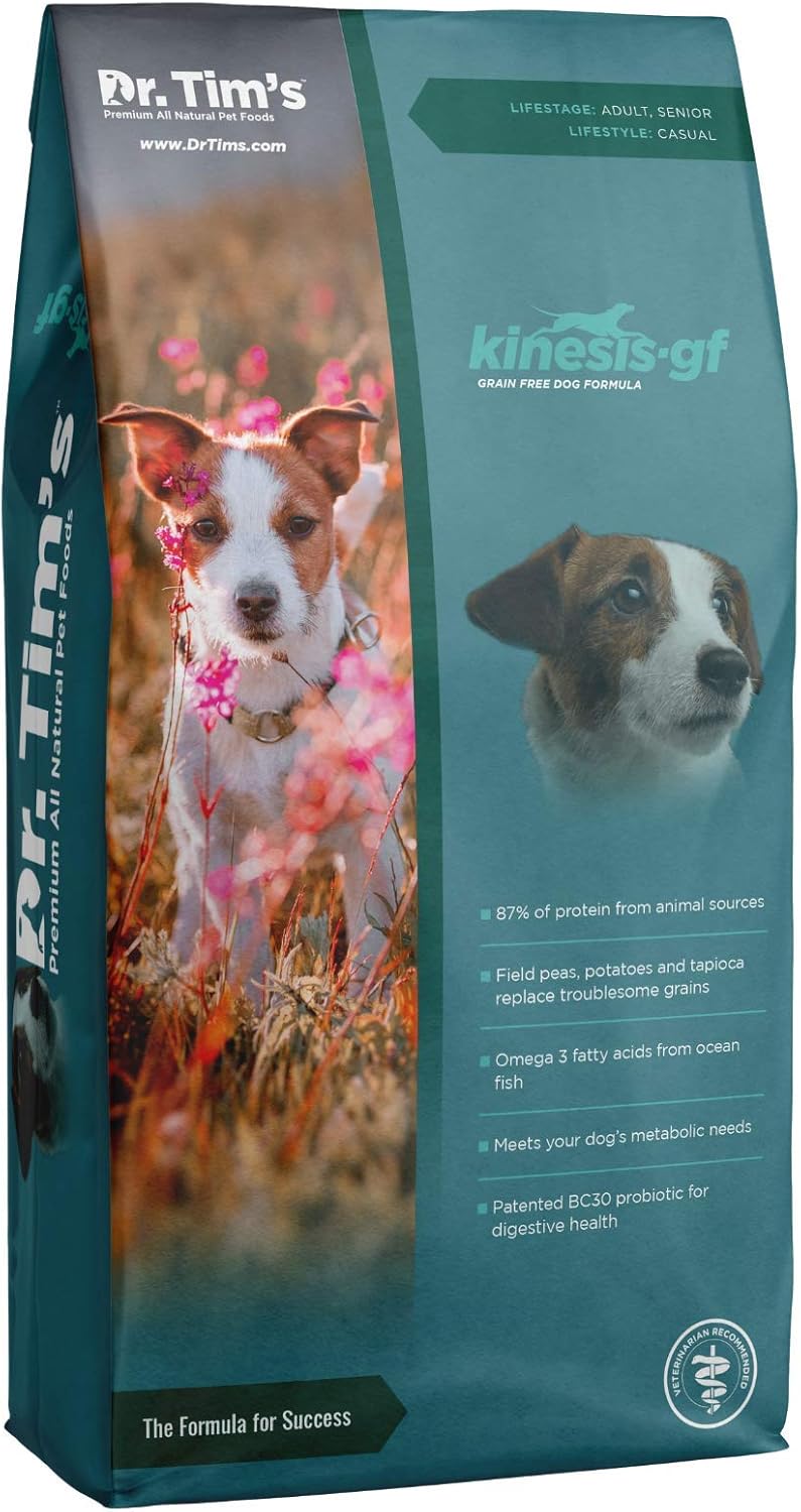 Dr. Tim's Grain Free Kinesis for Sensitive Dogs Premium Dry Dog Food, 30 lb. Bag