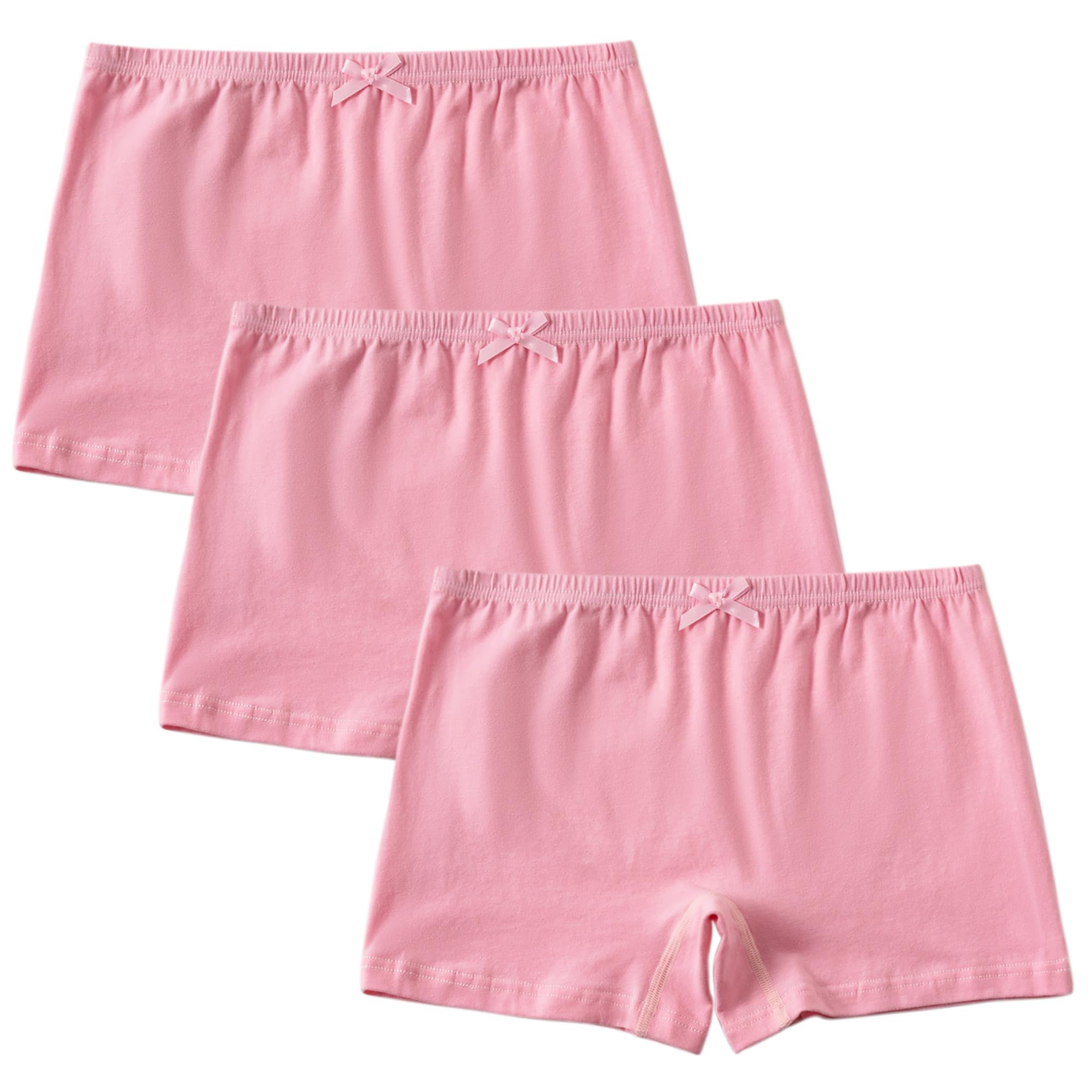 Girls Cotton Full Coverage Boyshort Panties Little Big Kids Soft Solid Underwear 3 Years - 12 Years