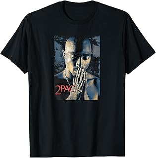Tupac Grunge Praying Unisex-Kids Black Short Sleeve T-Shirt