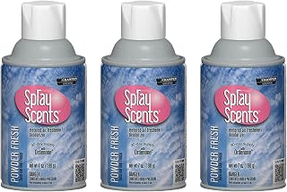 Champion Sprayon SprayScents Metered Air Freshener Refill 7 oz, Odor Control Fragrance, Powder Fresh (3 Pack)