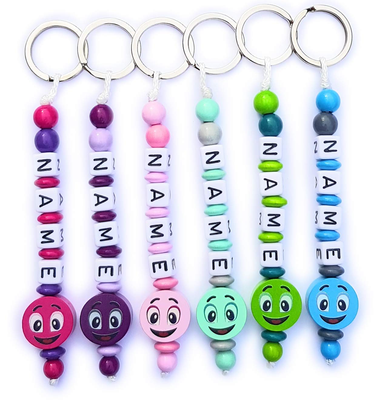 Schlüsselanhänger Mit Namensgravur - Personalisiert Für Kinder - Für Rucksack & Federmappe