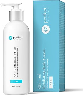 Perfect Image Gly + Sal Exfoliating Body Lotion, 8% Glycolic Acid and 2% Salicylic Acid Lotion Enhanced with Green Tea, Papaya, Bearberry, Licorice and Amino Complex