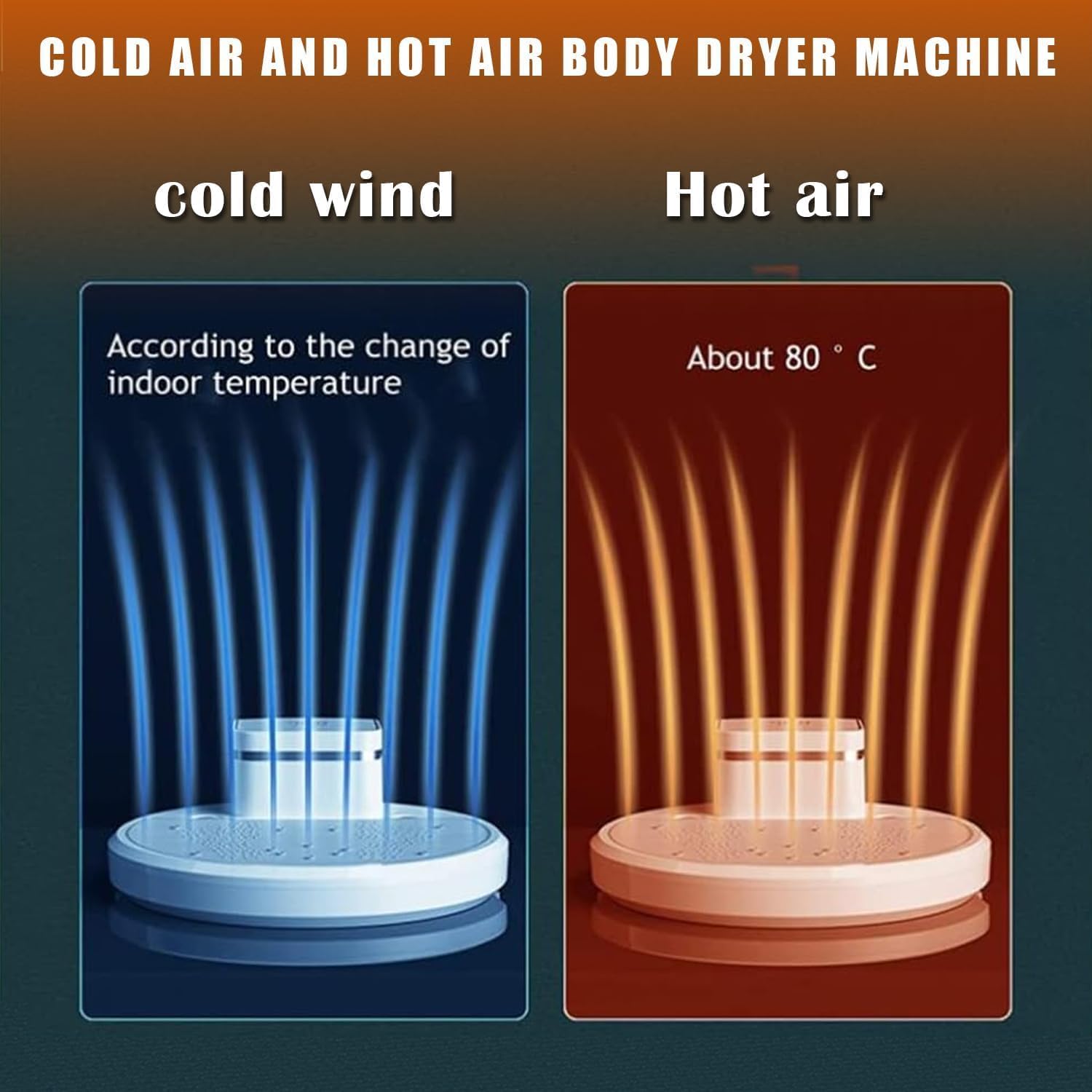 Portable Full Machine - Induction Electric Drying with Warm & Cool Air for Quick-Drying, for Home & Spa Use