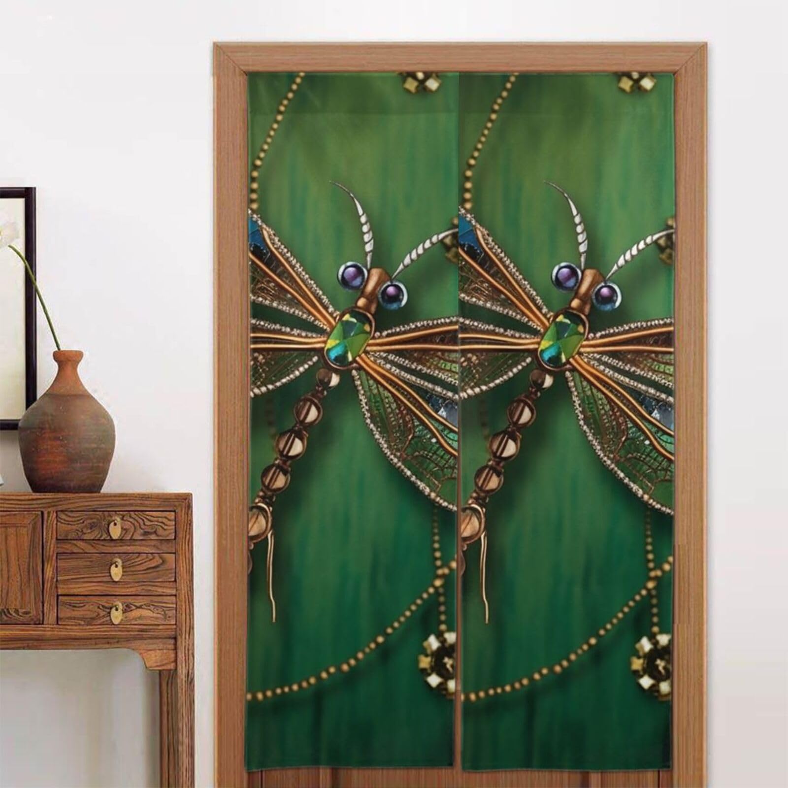 Rideau de porte occultant thermique libellule 86x142 cm
