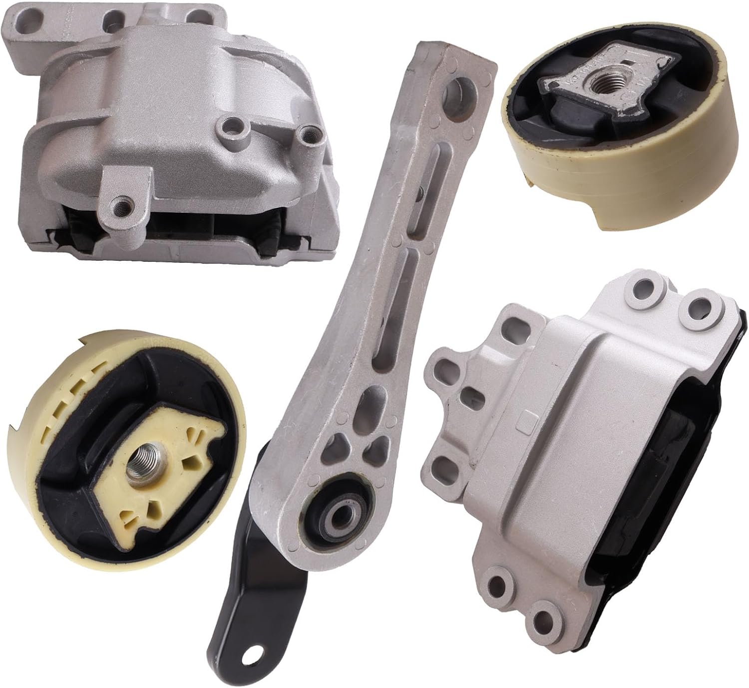 Set of 5 Engine Mount and Transmission Mount Compatible with 2006-2013 A3,2012-2017 Beetle,2012-2013 Golf,2009-2018 Jetta,2009 Jetta City Replacement for A6966 A4925 A6962 A6960HY A6973
