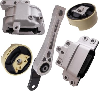 Set of 5 Engine Mount and Transmission Mount Compatible with 2006-2013 A3,2012-2017 Beetle,2012-2013 Golf,2009-2018 Jetta,2009 Jetta City Replacement for A6966 A4925 A6962 A6960HY A6973