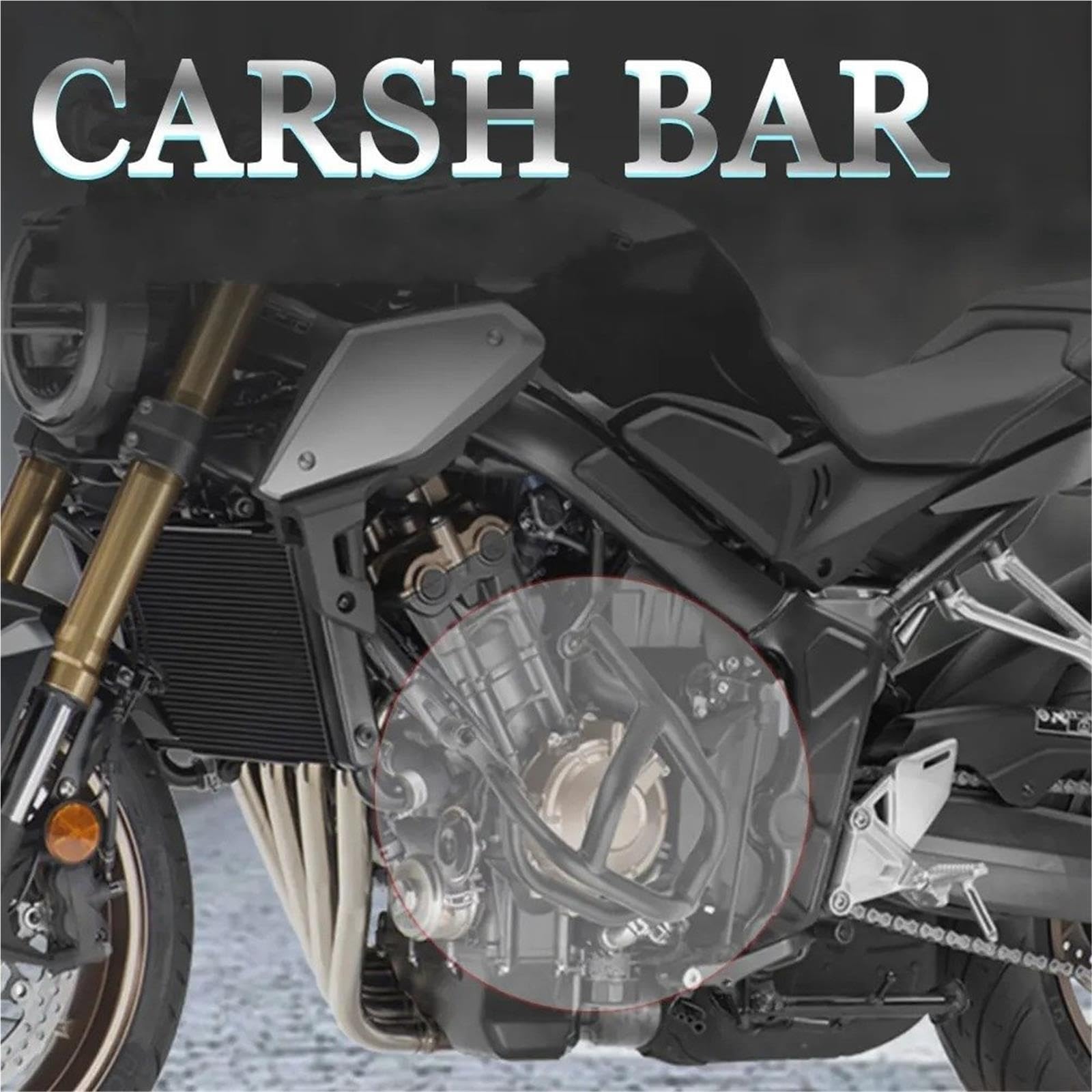 para CB650R 2019-2023 Protector De Barra Choque Motor Motocicleta