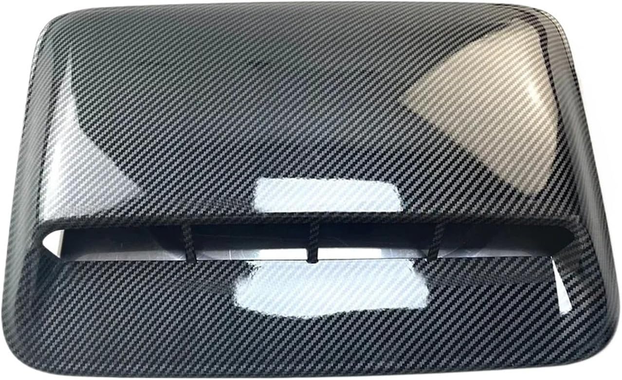Compatible For BMW Audi Benz Car Tuning Hood Car Air Flow Intake Hood Scoop Vent Bonnet Decorative Car Air Intake 4x4 Accessories(Carbon Fiber Black)