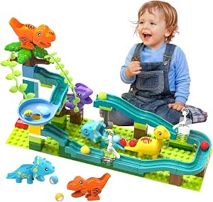 Circuit De Billes Burgkidz 88 Pièces - Avec Animaux, Tir De Billes, Jouet éducatif 3+ Ans
