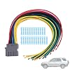Door Connector Pigtail Wire Harness Compatible with Honda CRV Civic EK Prelude Acura Integra 1996 1997 1998 1999 2000 2001 Front Driver or Passenger Side Plug Wiring