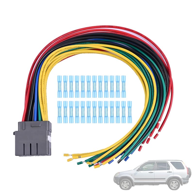 Chicote Elétrico Pigtail do Conector da Porta Getfarway 25 Pinos para Honda CRV, Civic EK, Prelude e Acura Integra – 2 unidades