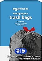 Vista 1 de Yaxa Basics Flextra - Bolsas de basura multiusos con cordón, 30 galones, 50