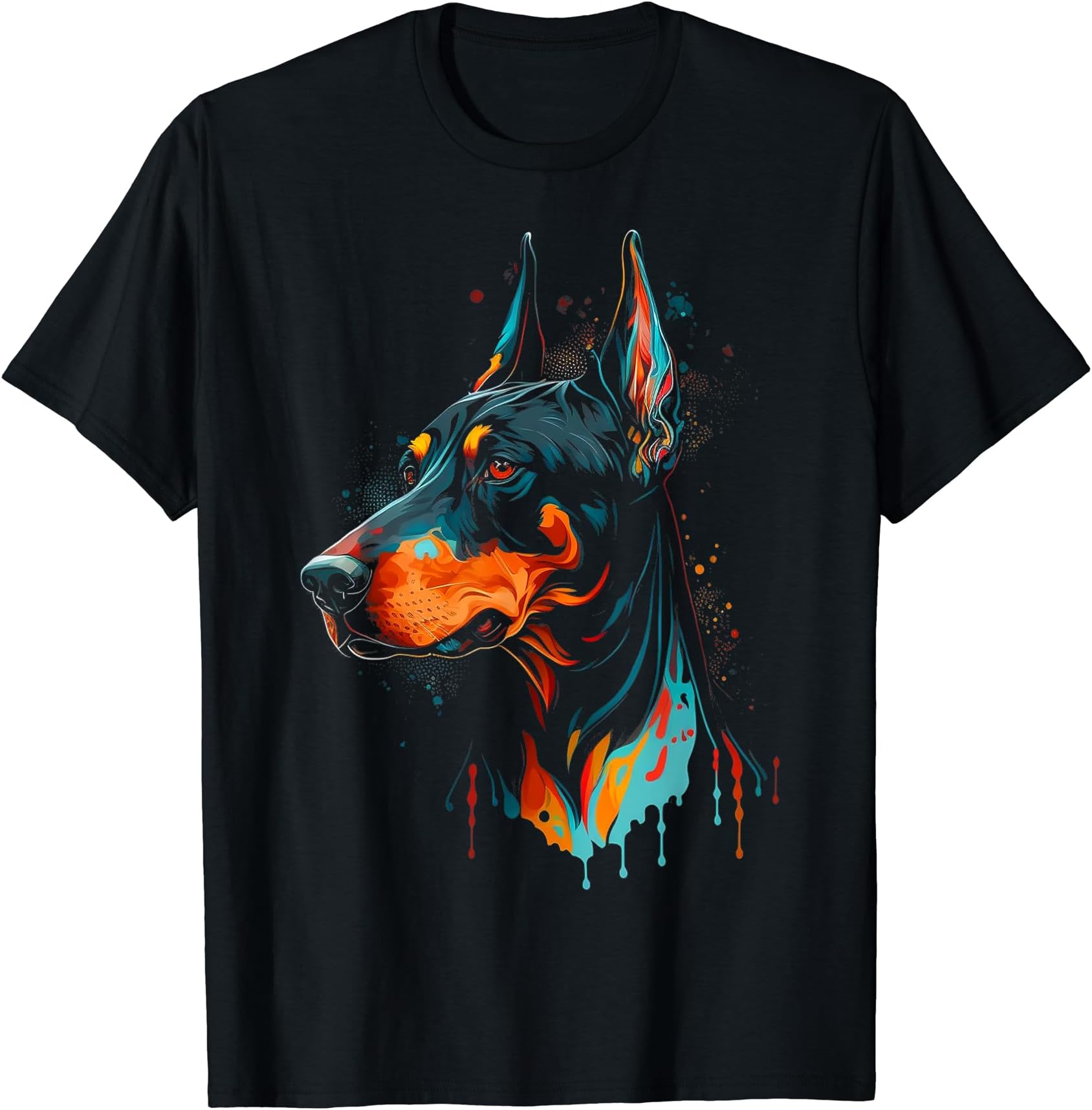 Madine.DesignColorful Doberman Pinscher For Dog Owners T-Shirt
