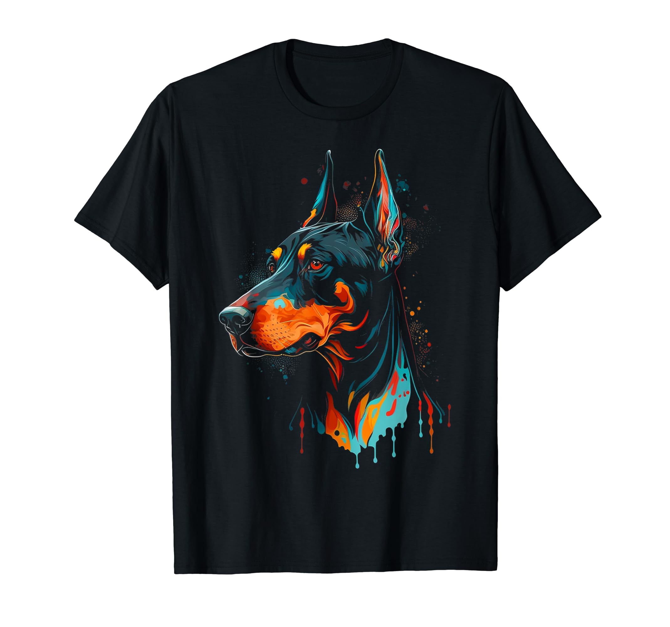 Madine.DesignColorful Doberman Pinscher For Dog Owners T-Shirt