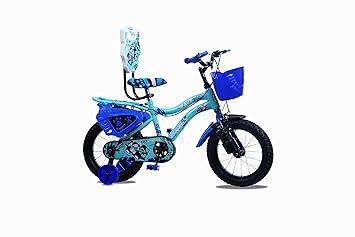 GO-WHEELZ Kids Cycle for 3 to 5 yrs Steel Caliper Brake Cycle for Boys and Girls 14T Blue (85% Assembled, for 2-4 Year Kids Cycle for 3 to 5 yrs)