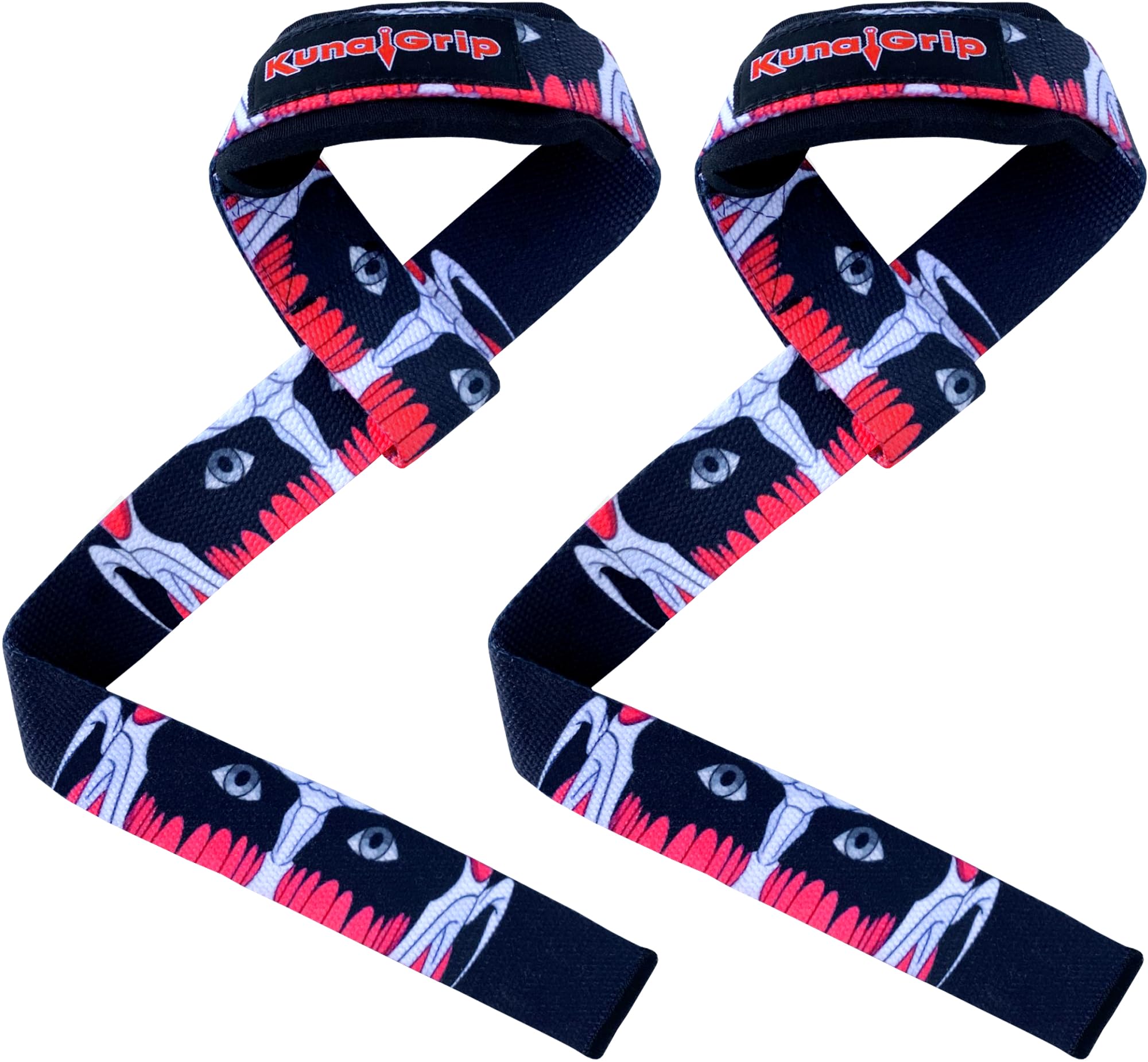 Anime Lifting Straps - Padded Wrist Straps for Weightlifting, Bodybuilding, Gym Workouts, Powerlifting, Deadlifts & Fitness (Soft Cotton 23.5 inch, 1