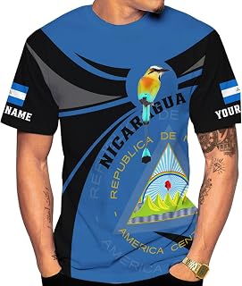 Personalized Nicaragua Shirt Custom Nicaragua Flag Lion Shirt for Men & Women Nicaraguan Camisas T-Shirt, Nicaragua Tshirt