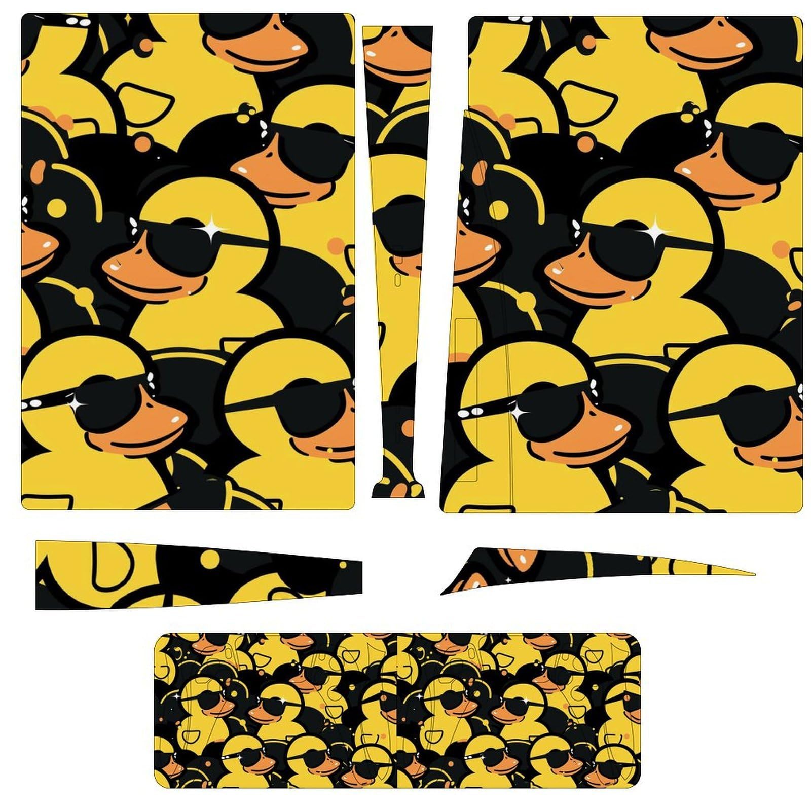 Gafas de sol de pato de goma PS5 Skin consola y accesorios de controlador, fundas de vinilo de anime, juego completo para Playstation 5 Disc Edition