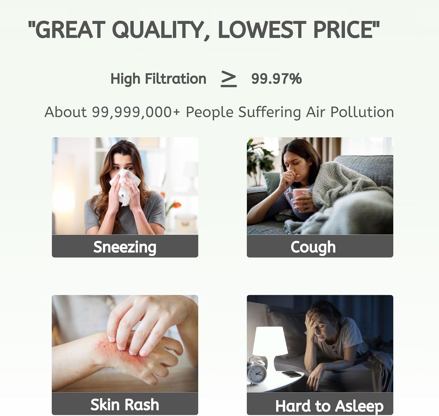 Nispira HEPA Filter with 4 Pre-Carbon Filters Compatible with Whirlpool Whispure Air Purifier Models AP25030K, APR25530L, APR25130L; Replaces Part # 1183051 1183051K, 2 Sets - Image 5